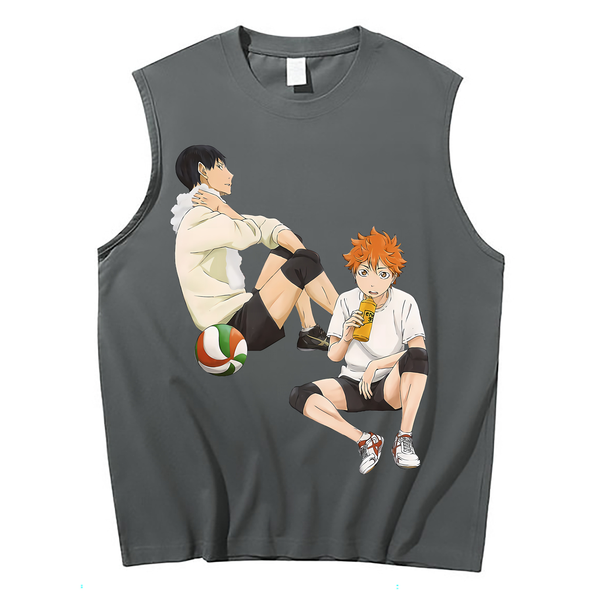 （画像用） ハイキュー!! Haikyu!! コットン100％タンクトップ（フロントプリント）